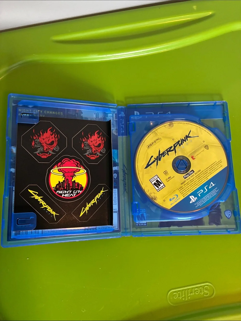 PS4 Cyberpunk 2077 two disc video game pre owned